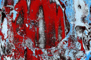 Dökülen boya paslı metal dokusu