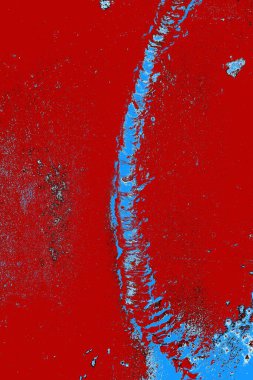 Çizik ve çatlaklarla metal doku