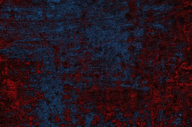 Koyu renkli ses, arka planda çatlaklar olan grunge duvar dokusu