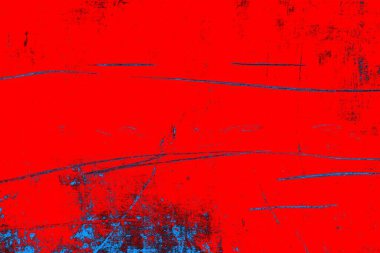 Neon kırmızı ve mavi renkli grunge duvar dokusu arkaplanı