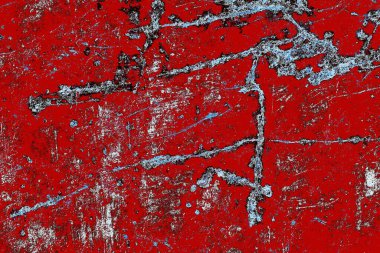 Duvar dokusu arkaplanı eski boyayla soyulmuş 