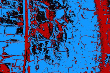 Çizik ve çatlaklarla metal doku