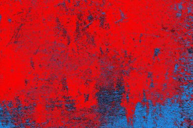Kırmızı ve mavi renkli grunge duvar dokusu arkaplanı
