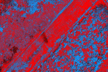 Kırmızı ve mavi renkli grunge duvar dokusu arkaplanı