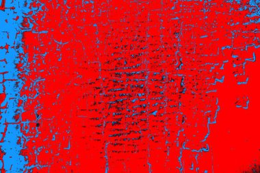 Kırmızı ve mavi renkli grunge duvar dokusu arkaplanı