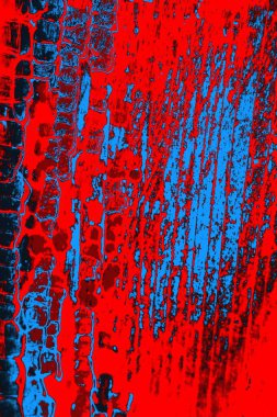 Kırmızı ve mavi renkli grunge duvar dokusu arkaplanı