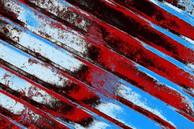 Çizik ve çatlaklarla metal doku