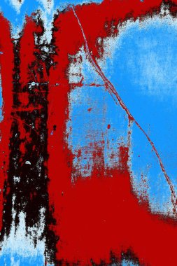 Çizik ve çatlaklarla metal doku