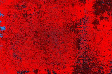 Parlak kırmızı ve mavi renkli grunge duvar dokusu arkaplanı