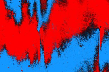 Kırmızı ve mavi renkli grunge duvar dokusu arkaplanı