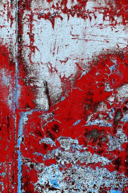 Dökülen boya paslı metal dokusu