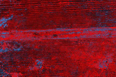 Neon kırmızı ve mavi renkli grunge duvar dokusu arkaplanı