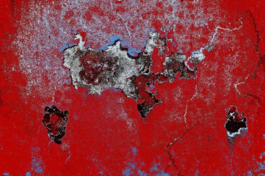 Dökülen boya paslı metal dokusu