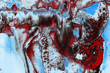 Dökülen boya paslı metal dokusu