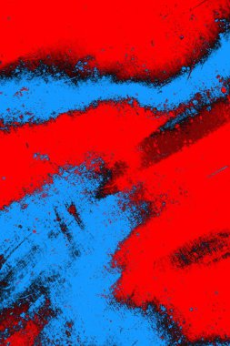 Kırmızı ve mavi renkli grunge duvar dokusu arkaplanı