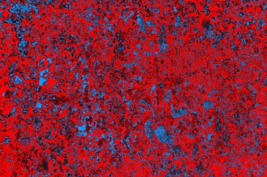 Kırmızı ve mavi renkli grunge duvar dokusu arkaplanı