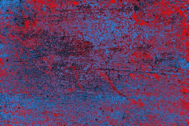 Kırmızı ve mavi renkli grunge duvar dokusu arkaplanı
