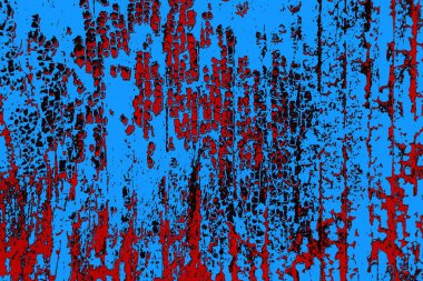 Çizik ve çatlaklarla metal doku