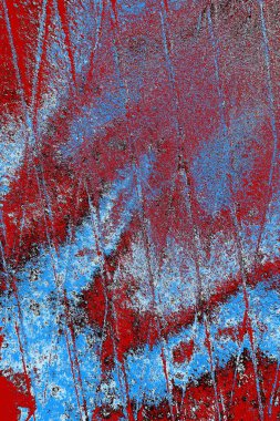 Çizik ve çatlaklarla metal doku