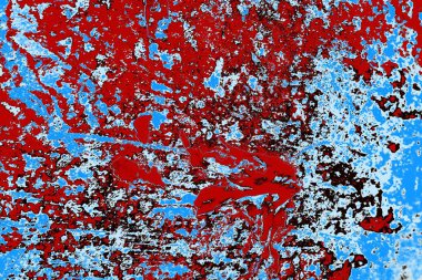 Duvar dokusu arkaplanı eski boyayla soyulmuş 