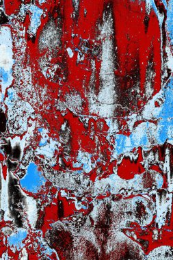 Dökülen boya paslı metal dokusu