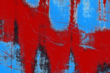 Çizik ve çatlaklarla metal doku