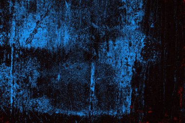 Koyu renkli ses, arka planda çatlaklar olan grunge duvar dokusu