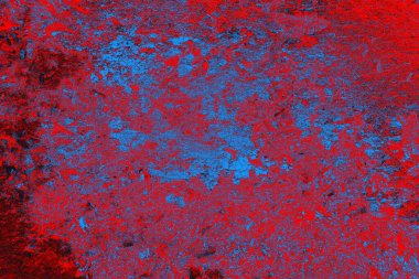 Kırmızı ve mavi renkli grunge duvar dokusu arkaplanı