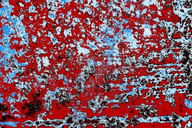 Duvar dokusu arkaplanı eski boyayla soyulmuş 