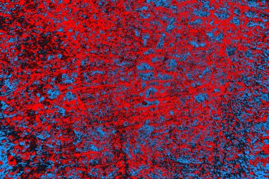 Kırmızı ve mavi renkli grunge duvar dokusu arkaplanı