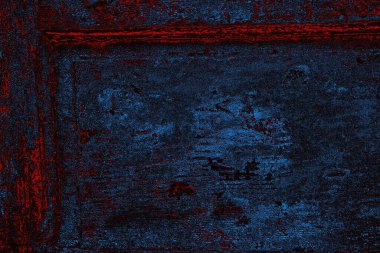 Koyu renkli ses, arka planda çatlaklar olan grunge duvar dokusu