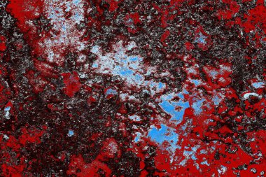 Çizik ve çatlaklarla metal doku