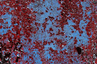 Dökülen boya paslı metal dokusu