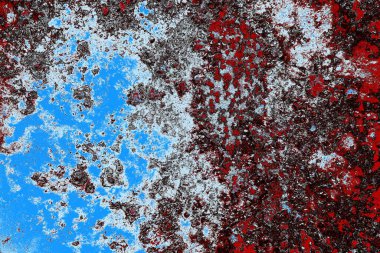 Çizik ve çatlaklarla metal doku