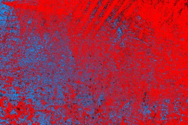 Kırmızı ve mavi renkli grunge duvar dokusu arkaplanı