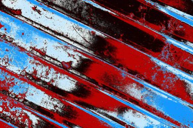 Çizik ve çatlaklarla metal doku