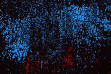 Koyu renkli ses, çatlak ve arkaplanı su sıçratan grunge duvar dokusu