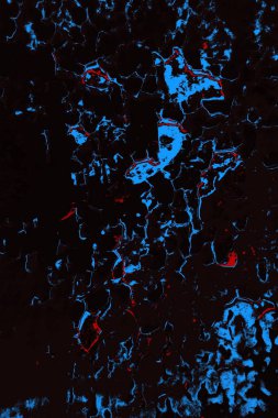 Çizik ve çatlaklarla metal doku