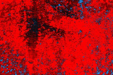 Kırmızı ve mavi renkli grunge duvar dokusu arkaplanı