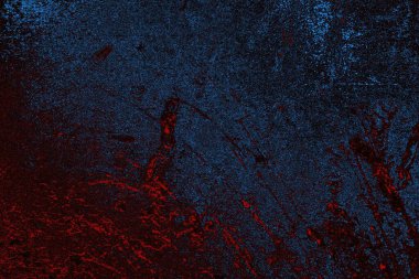 Koyu renkli ses, çatlak ve arkaplanı su sıçratan grunge duvar dokusu