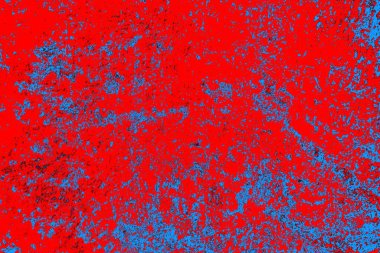 Neon kırmızı ve mavi renkli grunge duvar dokusu arkaplanı