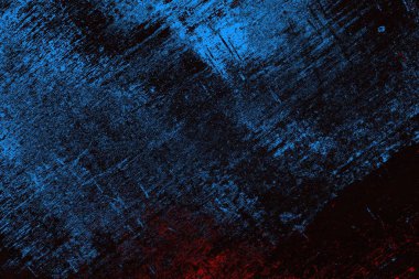 Koyu renkli ses, arka planda çatlaklar olan grunge duvar dokusu