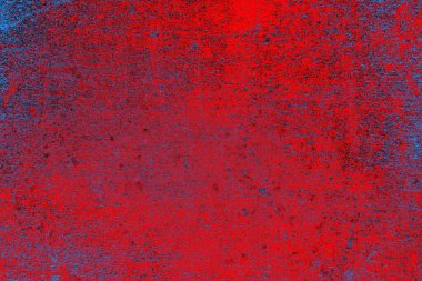 Kırmızı ve mavi renkli grunge duvar dokusu arkaplanı