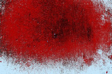 Kırık tarih arkaplanı olan kırmızı, mavi ve siyah grunge duvar