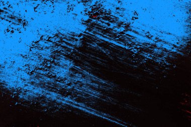 Kırık tarih arkaplanı olan kırmızı, mavi ve siyah grunge duvar