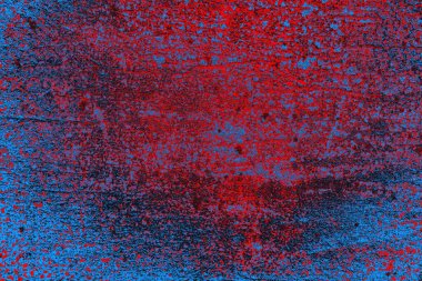 Kırmızı ve mavi renkli grunge duvar dokusu arkaplanı