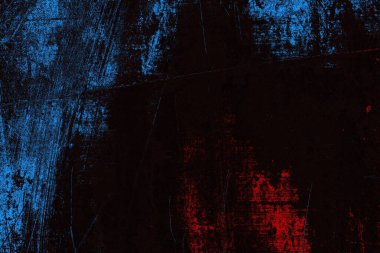 Koyu renkli ses, arka planda çatlaklar olan grunge duvar dokusu