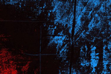 Koyu renkli ses, arka planda çatlaklar olan grunge duvar dokusu