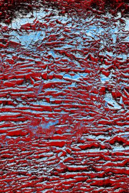 Duvar dokusu arkaplanı eski boyayla soyulmuş 