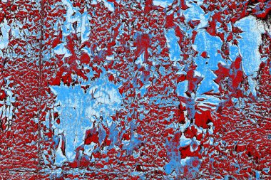 Duvar dokusu arkaplanı eski boyayla soyulmuş 